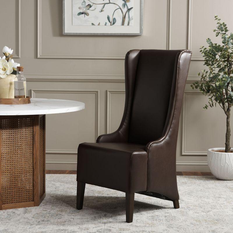 Bacall 20" H Dining Chair - MCR4501 - Antique Brown - Safavieh Couture