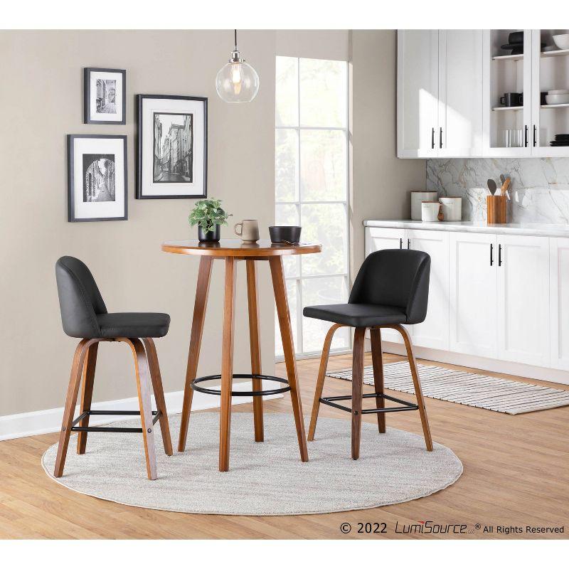 Set of 2 Toriano Square Height Barstools - LumiSource