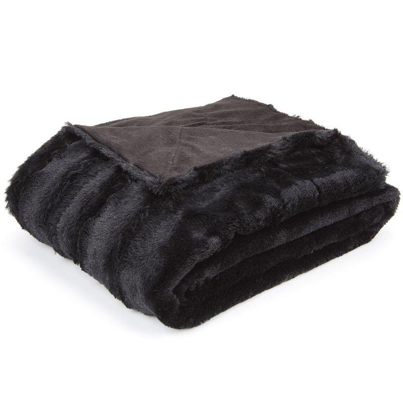 Cheer Collection Ultra Soft Faux Fur Throw Blanket