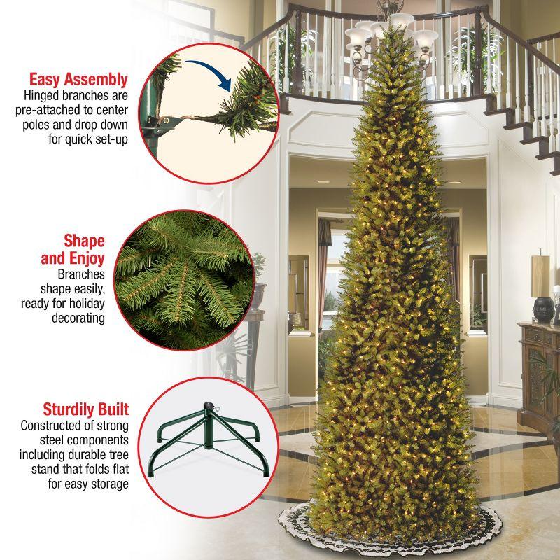 Unlit Pencil Slim Kingswood Fir Artificial Christmas Tree - National Tree Company