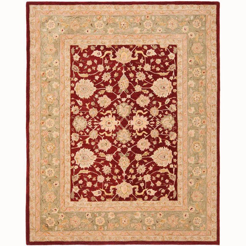 Anatolia AN522 Hand Tufted Indoor Area Rug - Red/Moss - 9'x12' - Safavieh