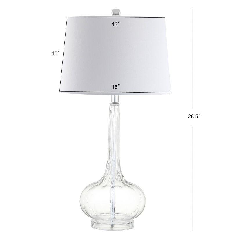 28.5" (Set of 2) Bette Glass Teardrop Table Lamp (Includes LED Light Bulb) - JONATHAN Y