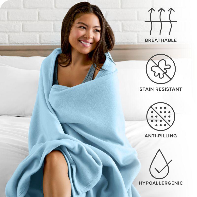 Bare Home Lightweight Polar Fleece Blanket