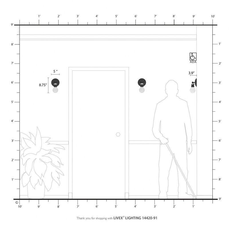Livex Lighting Lansdale 1 - Light Vanity in  Brushed Nickel