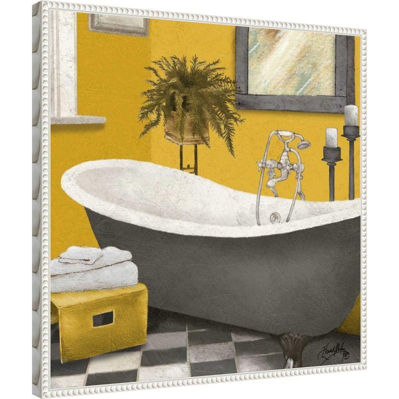 Amanti Art Sunny Bath II by Elizabeth Medley Canvas Wall Art Print Framed 22 x 22-in.