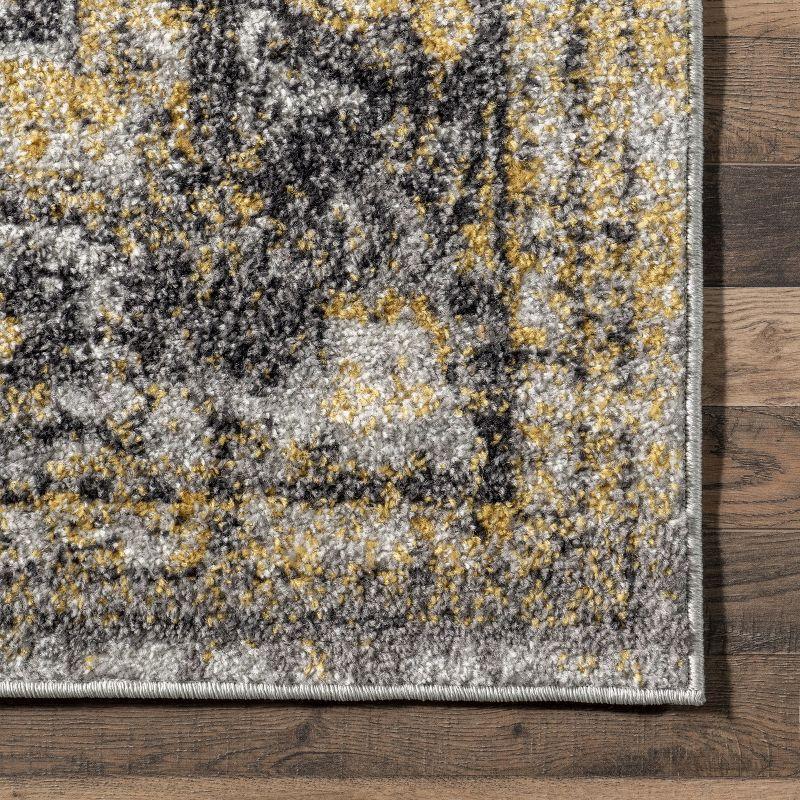 Nuloom Lilah Oriental/Persian 10x14 Indoor Area Rug for Living Room Bedroom Dining Room Kitchen, Gold/Multicolor