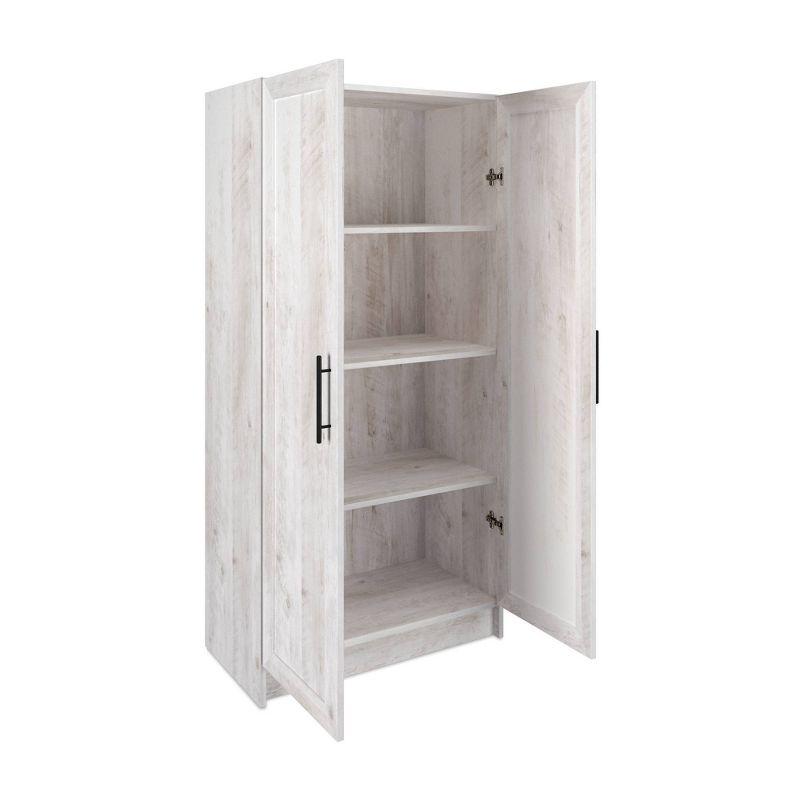 Prepac Elite 3 Shelf Accent Cabinet with Panel Doors