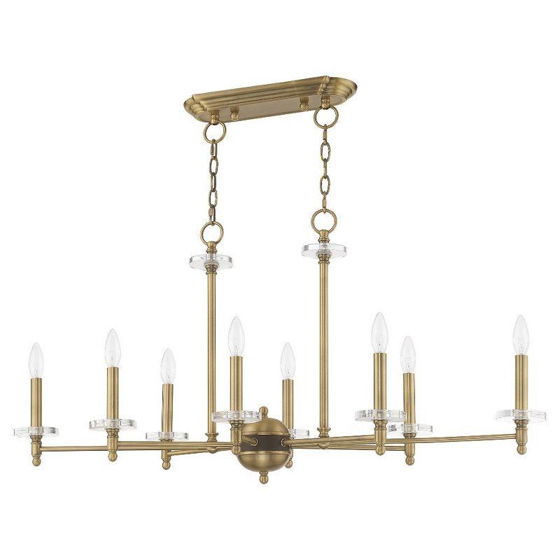 Livex Lighting Bennington 8 - Light Chandelier in  Antique Brass