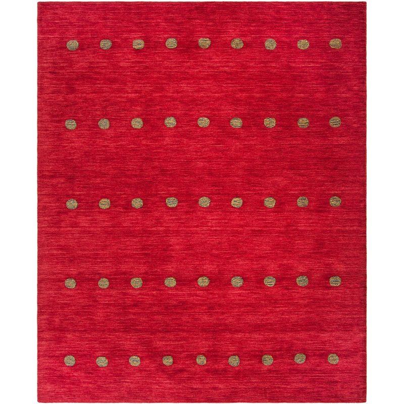 Handmade Red Wool Tufted 8' x 10' Rectangular Rug