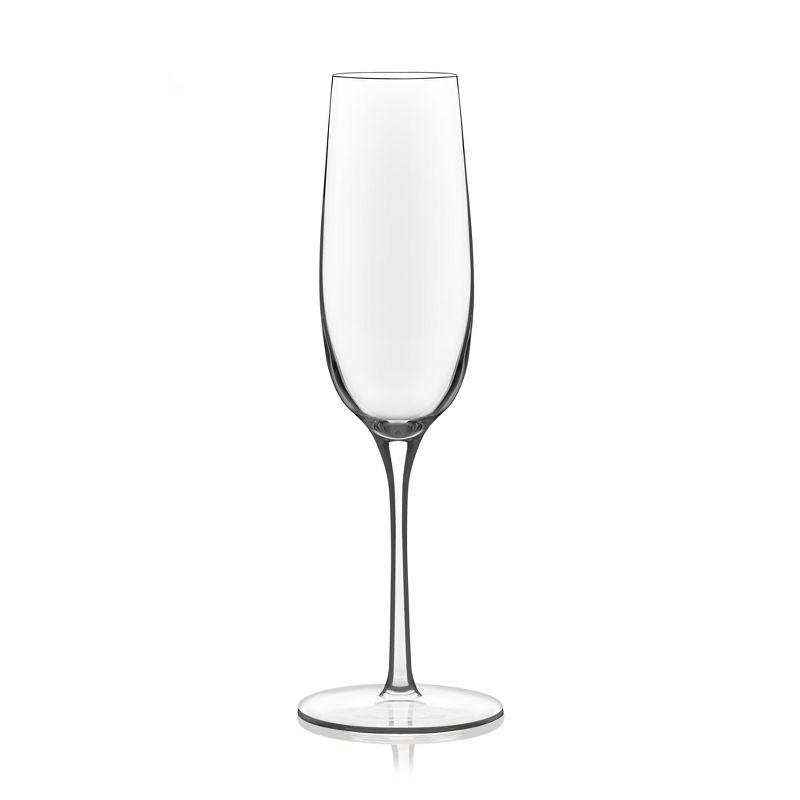 Libbey Signature Kentfield Champagne Flute Glasses, 8 ounce, Set of 4