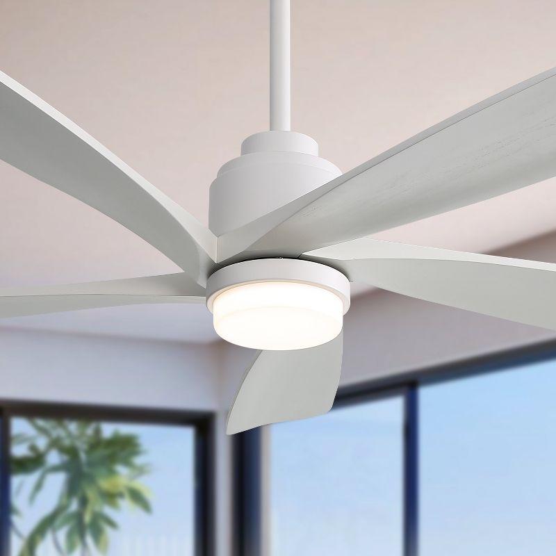 Sofucor 52'' Ceiling Fan with Light and Remote Control for Indoor/Outdoor