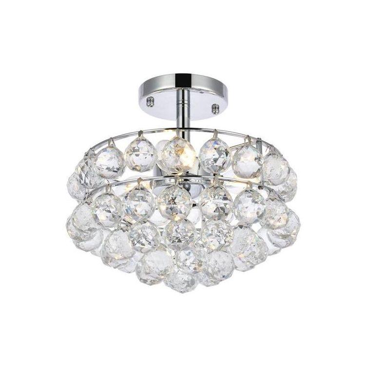 Elegant Lighting Savannah 12 inch flush mount in chrome