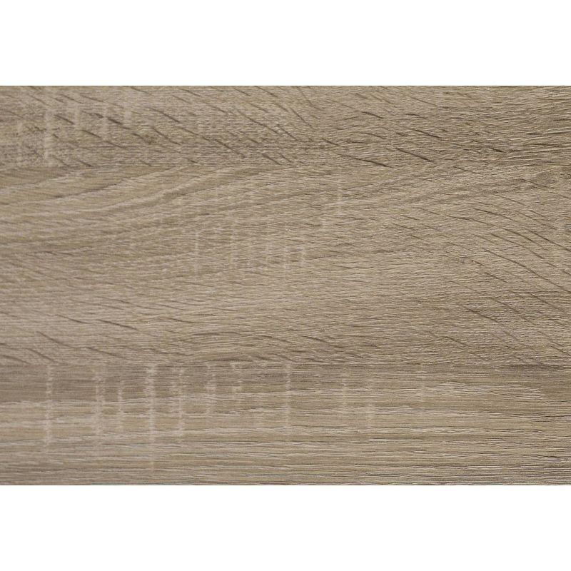 Accent Table with Storage Dark Taupe - EveryRoom: Laminated MDF, Square Shape, Spot Clean, Shelf Cabinet