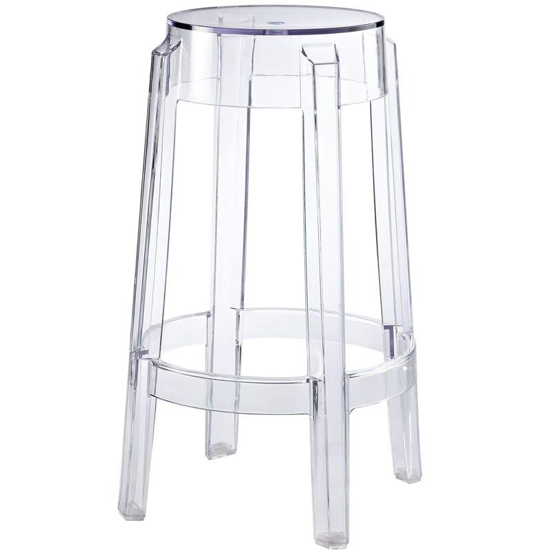 26.5" Sleek Transparent Acrylic Counter Stool