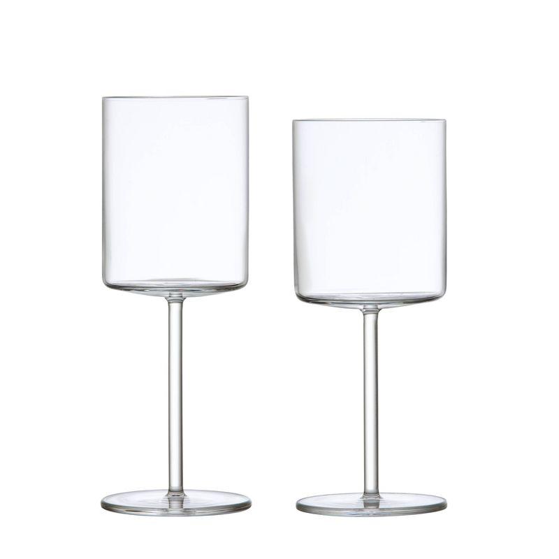 Modo 13.5 oz. Crystal White Wine Glass (Set of 4)