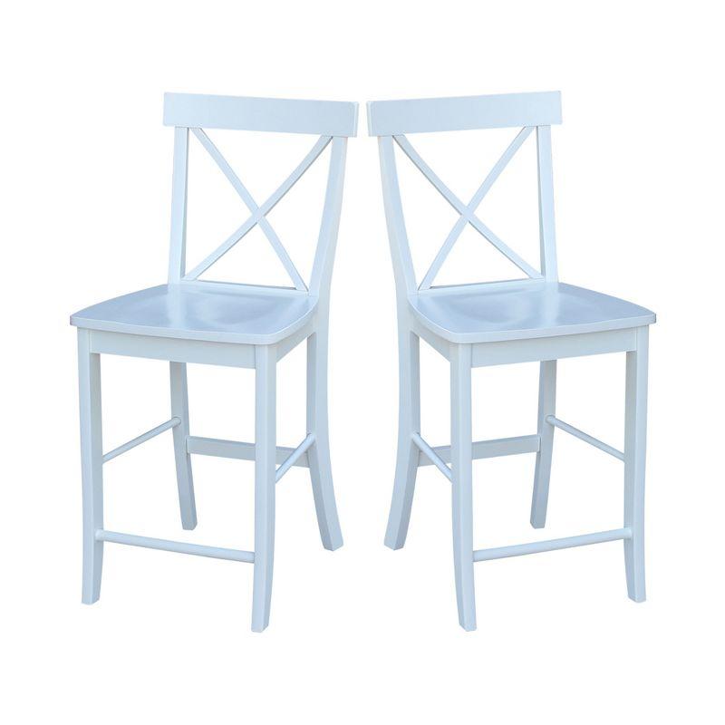International Concepts X-Back Counter Height Stool - 24" Seat Height