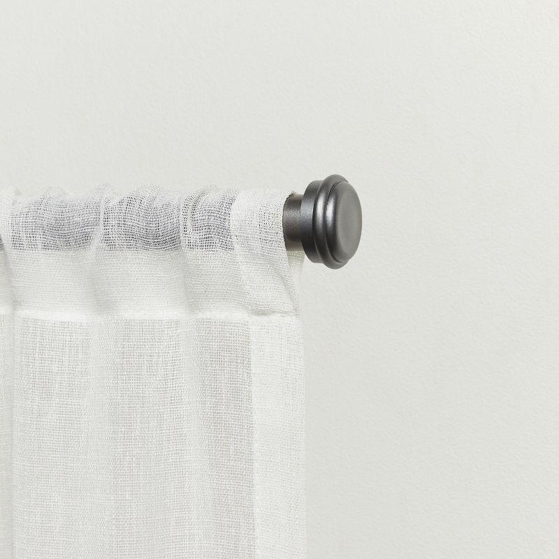August Grove® EXCLUSIVE HOME Topper 1" Curtain Rod and Finial Set