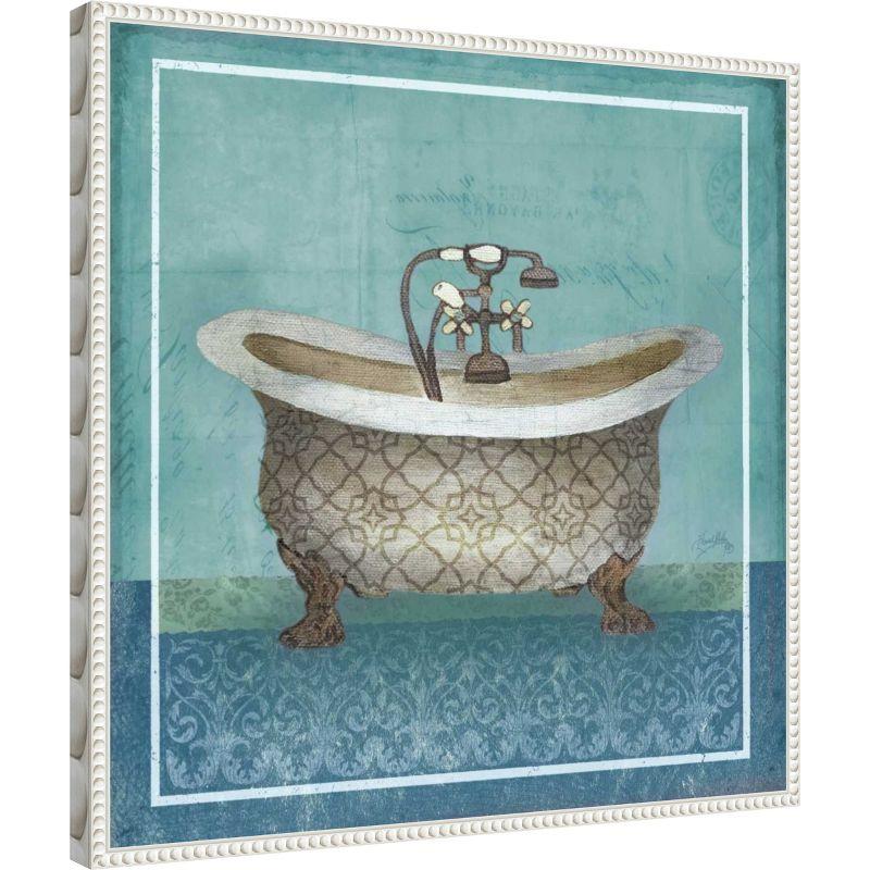 Amanti Art Regal Blue Tub II by Elizabeth Medley Framed Canvas Wall Art