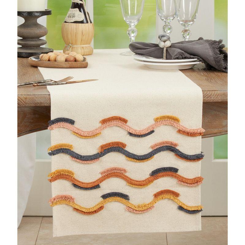 Saro 100% Cotton Table Runner