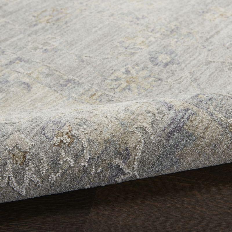 Nourison Asher ASR02 Indoor only Area Rug - Grey 5'3" x 7'8"
