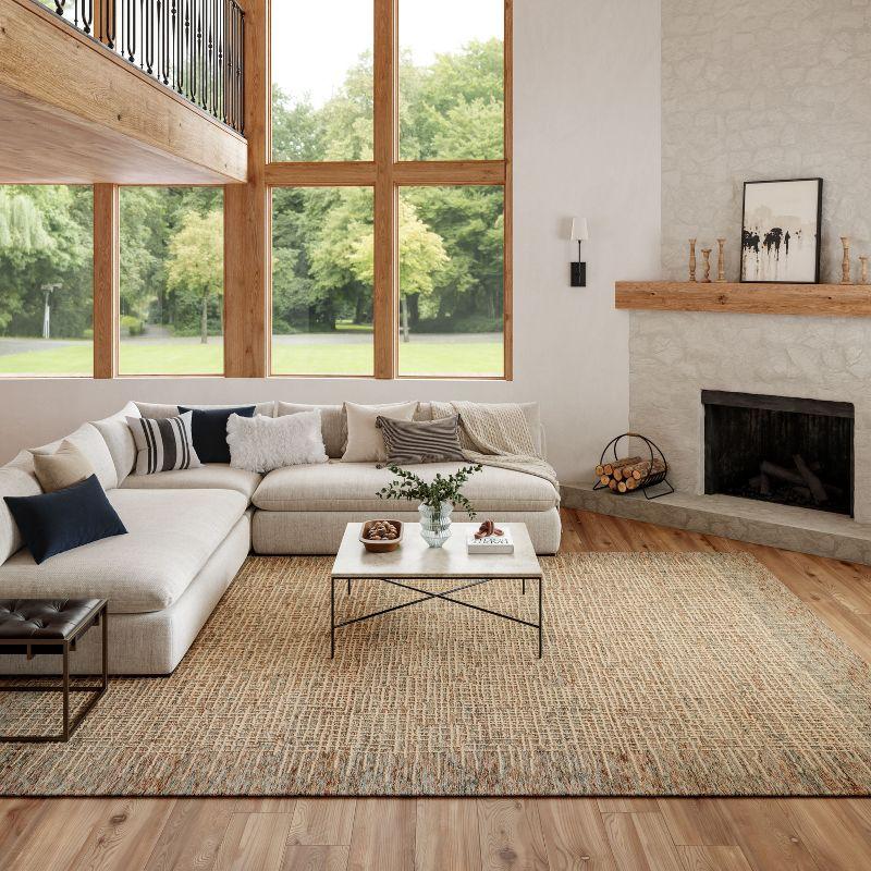 Nourison Vail Rustic Texture Indoor Area Rug Beige/Multi 7'9" x 9'9"