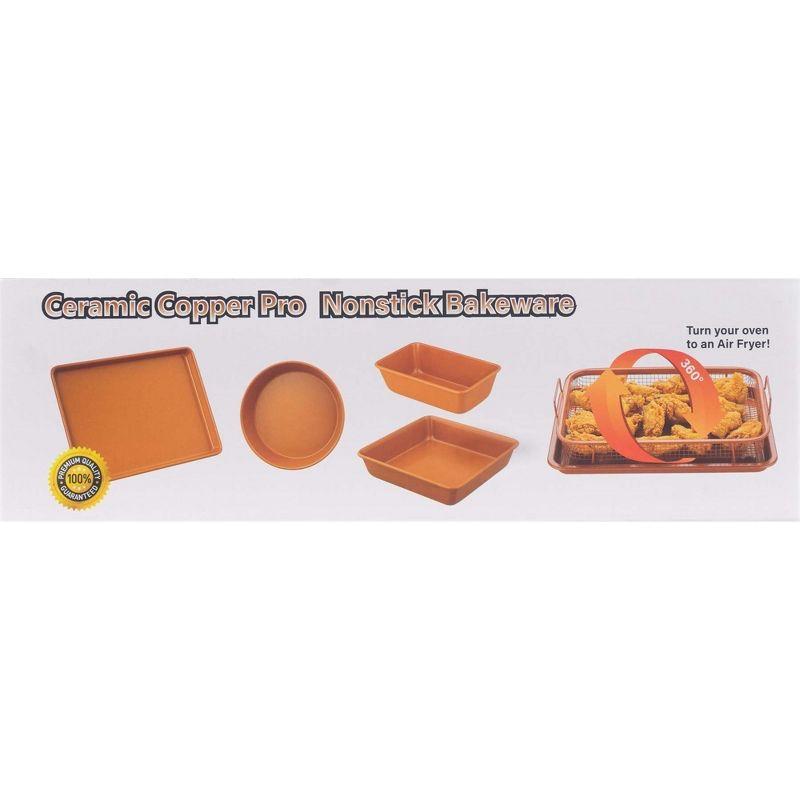 Gourmet Edge Gourmet Edge - 6pc Copper Ceramic Nonstick Bakeware Set
