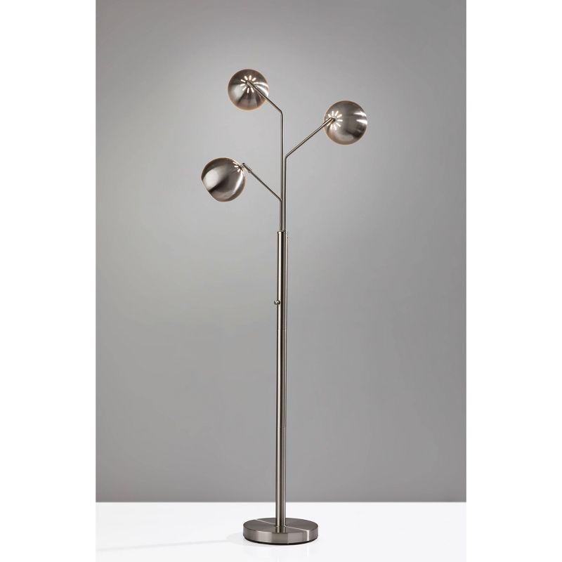 Brooks Metal Triple Head Floor Lamp (68")
