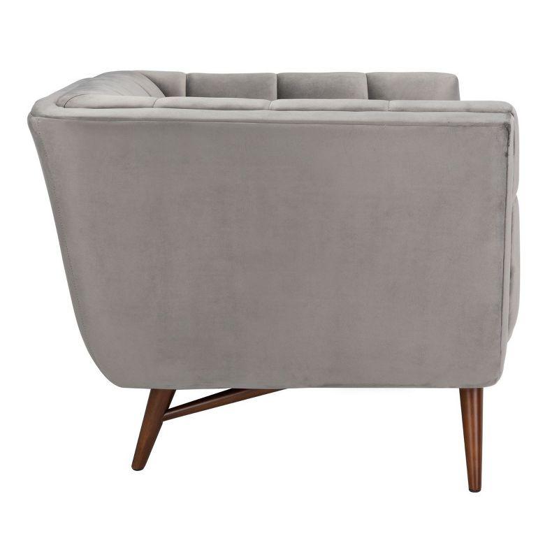 Onyx Mid-Century Tufted Club Chair - Dark Gray - Safavieh