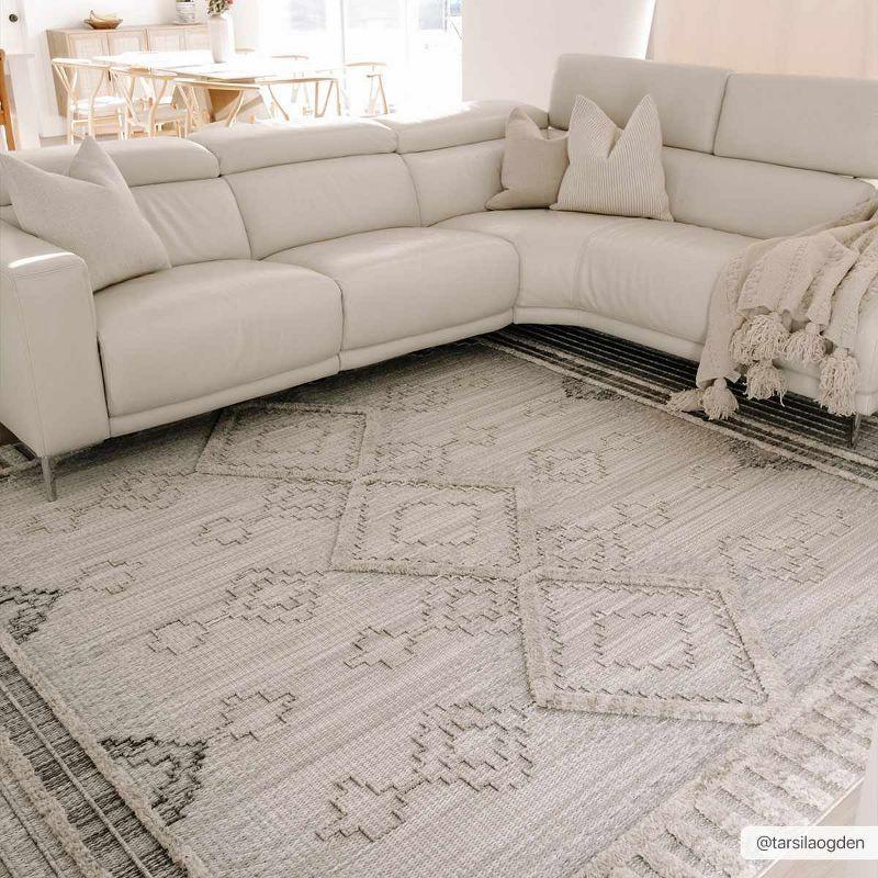 Hauteloom Rectangle Area Rug   Charcoal