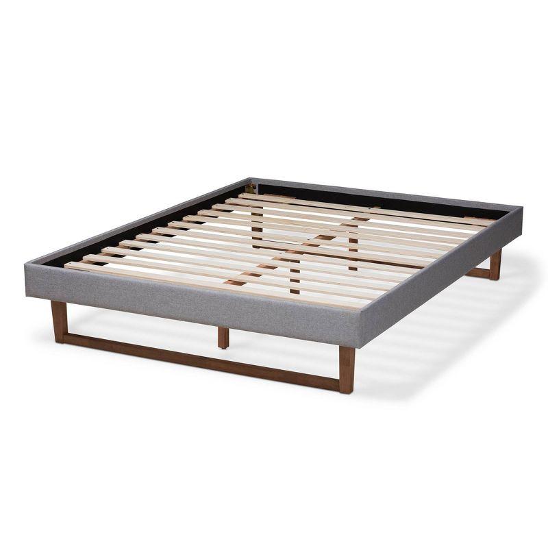 Liliya Walnut Finished Wood Platform Bed Frame - Baxton Studio