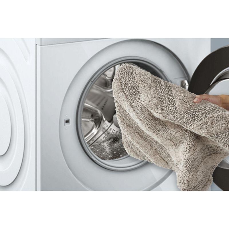 Better Trends Hugo 100% Cotton Tufted Non-Slip Backing Bath Rug 20" x 60" Runner - Beige