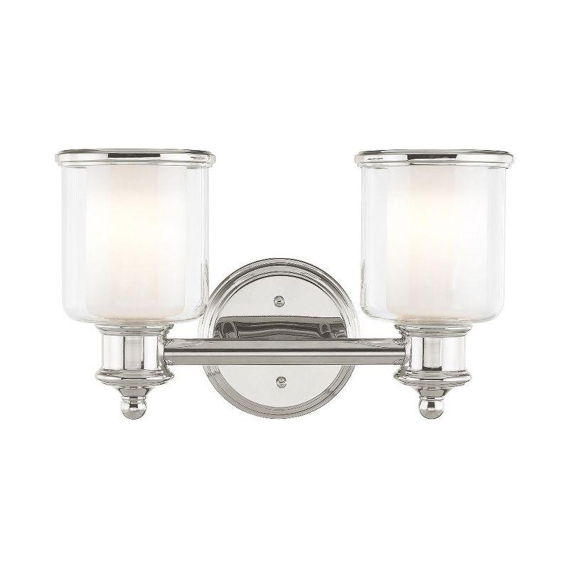 Livex Lighting Middlebush 2 - Light Vanity in  Polished Nickel