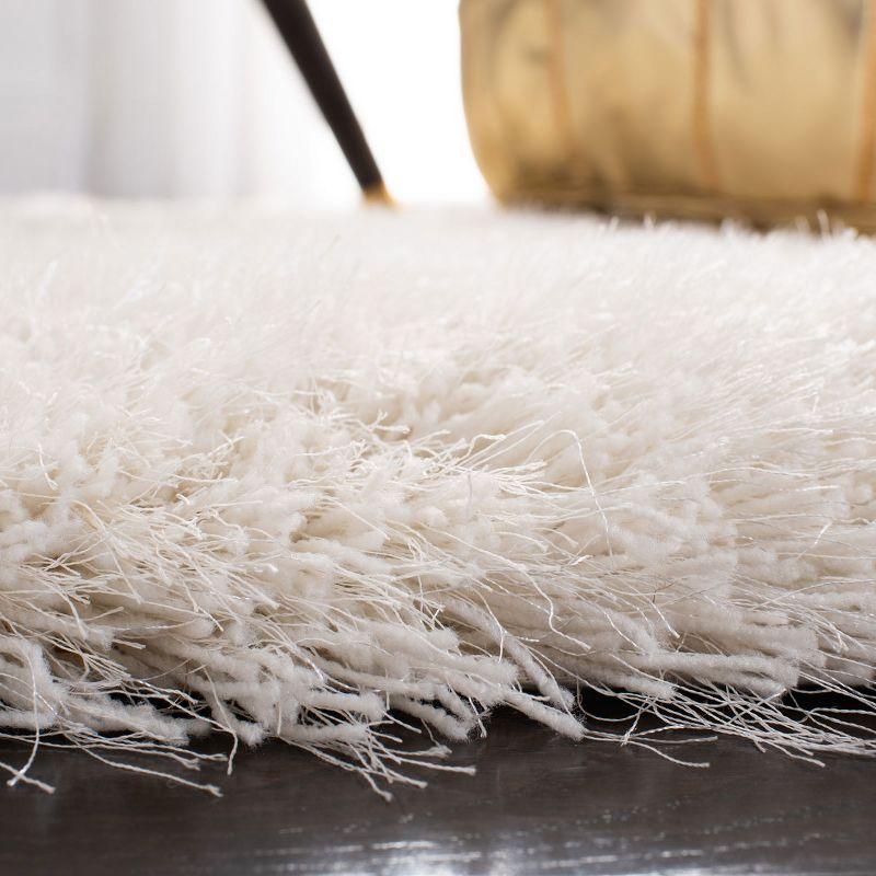 Venice Shag SG256 Hand Tufted Indoor Area Rug - Pearl - 5'x8' - Safavieh