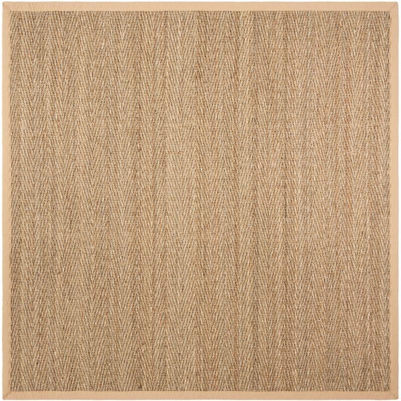 Natural Fiber NF115 Power Loomed Indoor Area Rug - Natural/Beige - 4'x4' - Safavieh