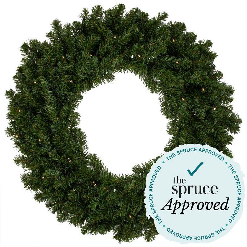 Evergreen Charm 18" Dual-Tone Green Artificial Christmas Wreath