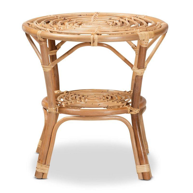 4 Legs Rattan Coffee Table with Storage