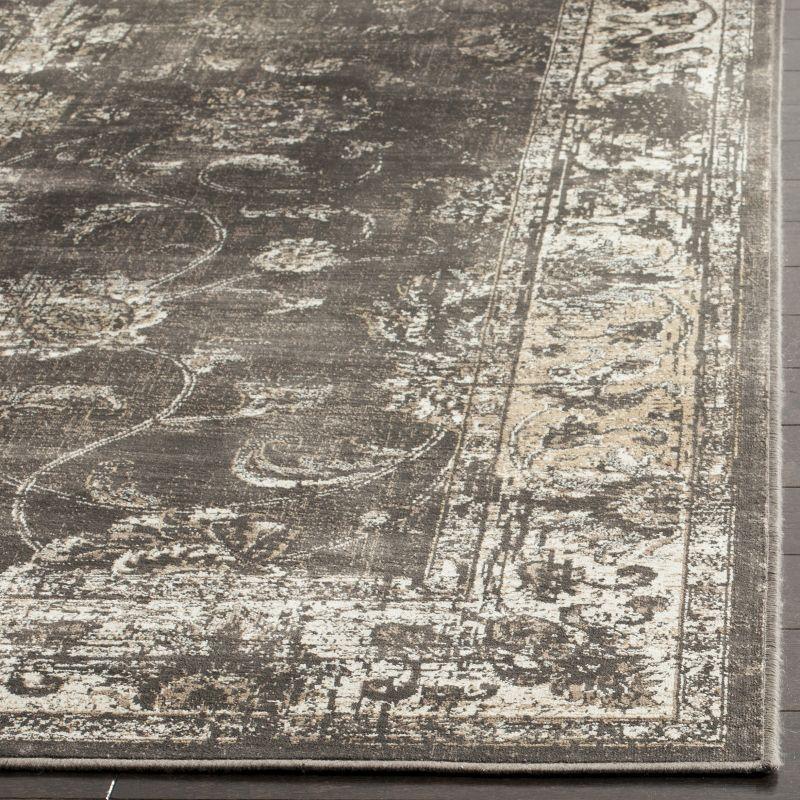 Vintage VTG117 Power Loomed Indoor Skid-Resistant Area Rug - Soft Anthracite - 12'x18' - Safavieh
