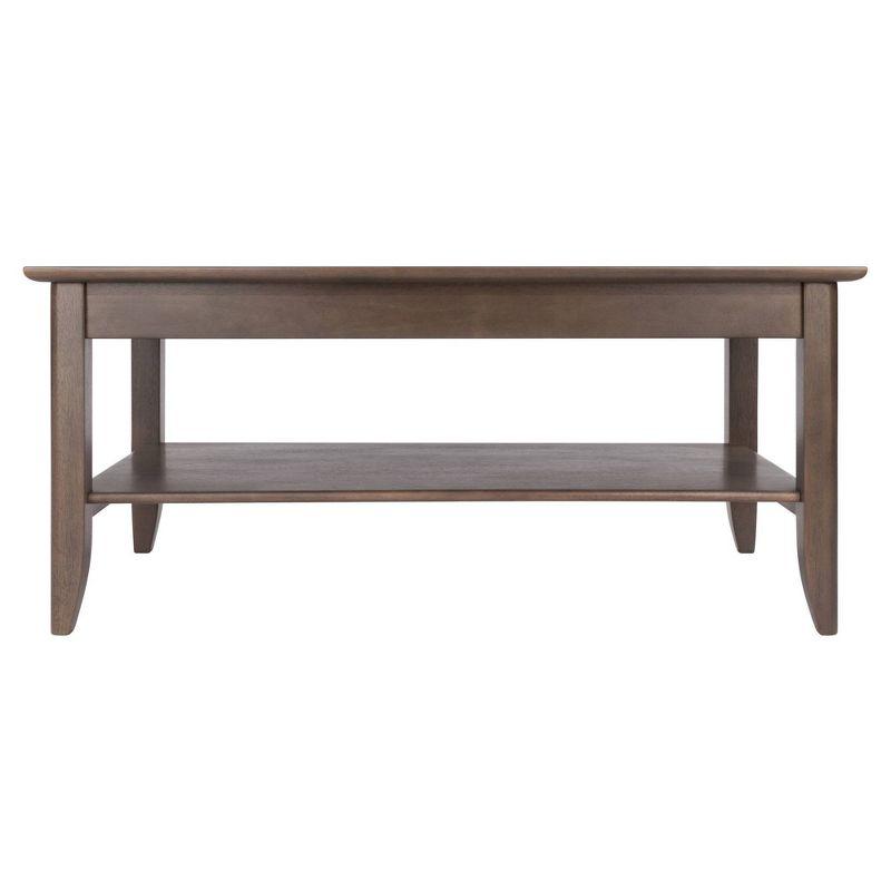 Santino Transitional Rectangular Coffee Table in Oyster Gray