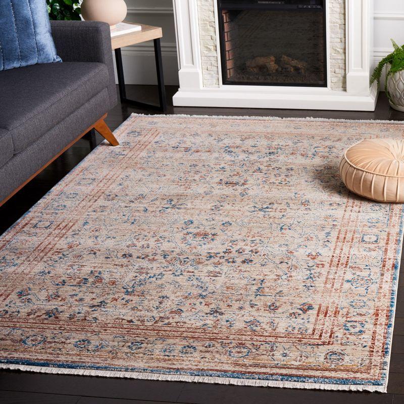 Vintage Persian VTP427 Power Loomed Indoor Area Rug - Beige/Rust - 5'x7'6" - Safavieh