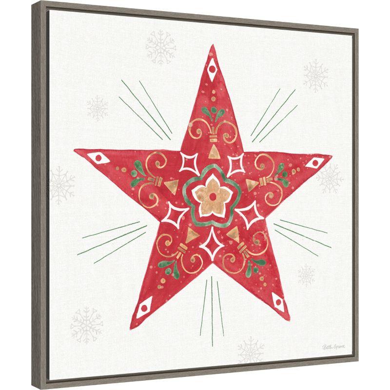 Amanti Art Christmas Charm XI by Beth Grove Canvas Wall Art Print Framed 22-in. x 22-in.