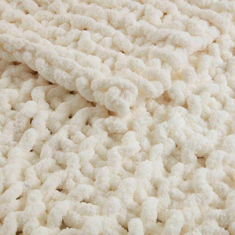 50"x60" Chenille Chunky Knit Throw Blanket - Madison Park