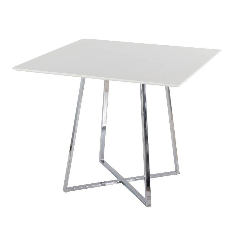 36" Cosmo Square Dining Table Glass - LumiSource