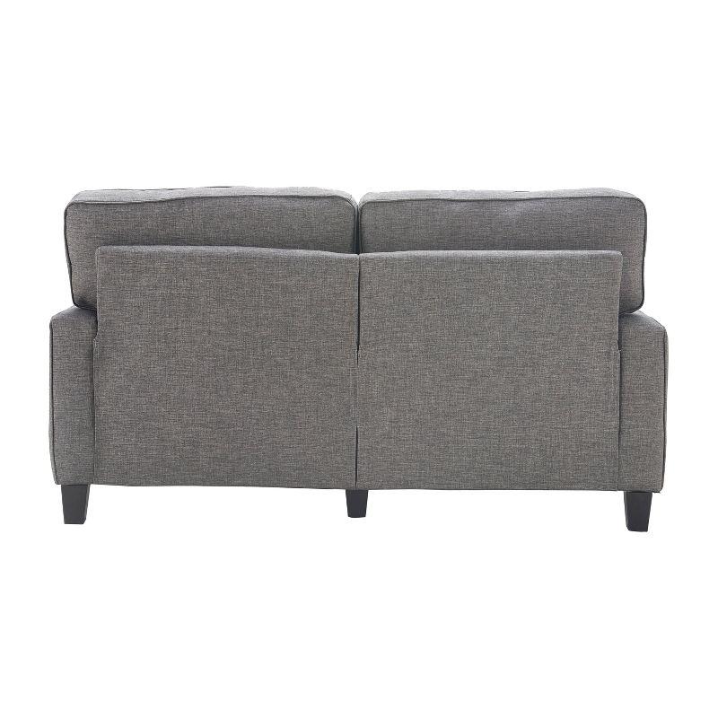 Serta Palisades 61" Track Arm Sofa, Easy Care Fabric, Soft Pillow Back, Pocket Coil Seat Cushions