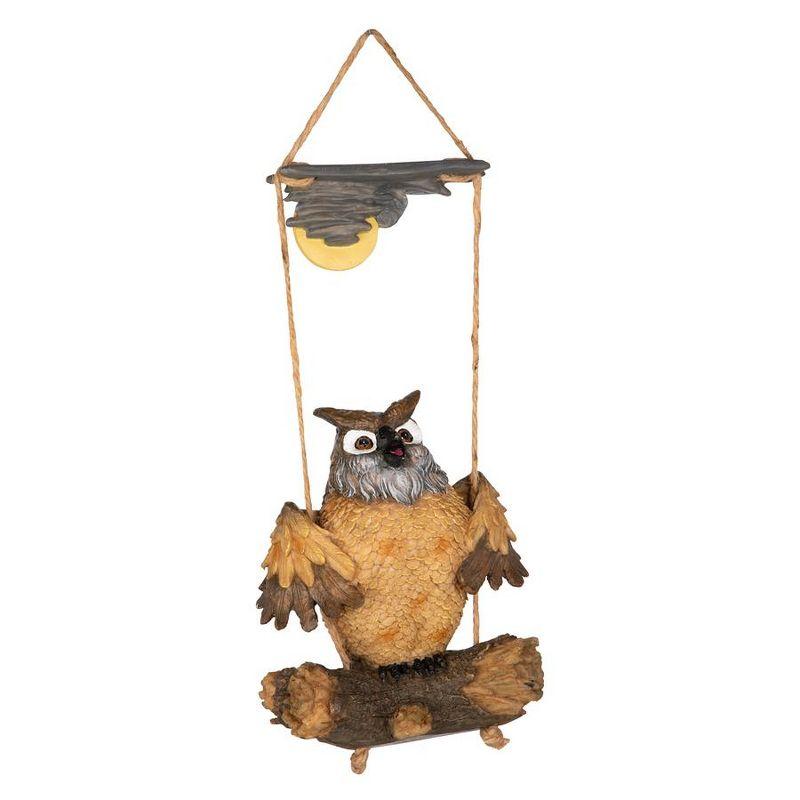 Howie The Hoot Owl Swinging Statue