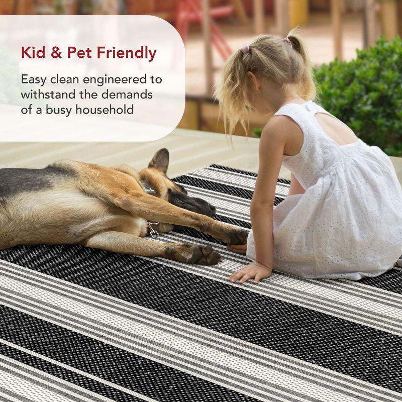 Romy Striped Indoor/Outdoor Area Rug
