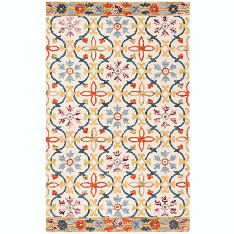 Suzani SZN310 Hand Hooked Indoor Area Rug  - Safavieh