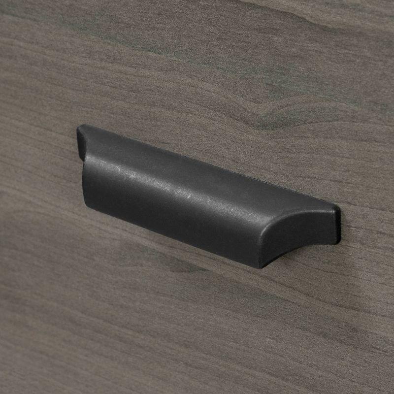 L-Shaped Computer Desk with Power Outlet