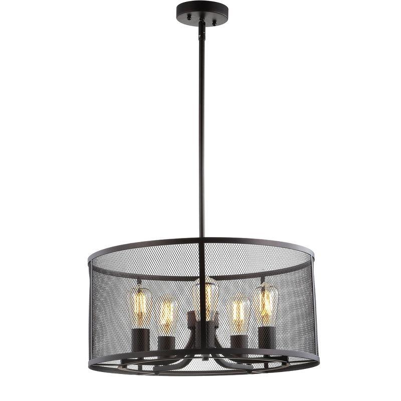 Kane 5 Light 20 Inch Pendant - Dark Grey - Safavieh.