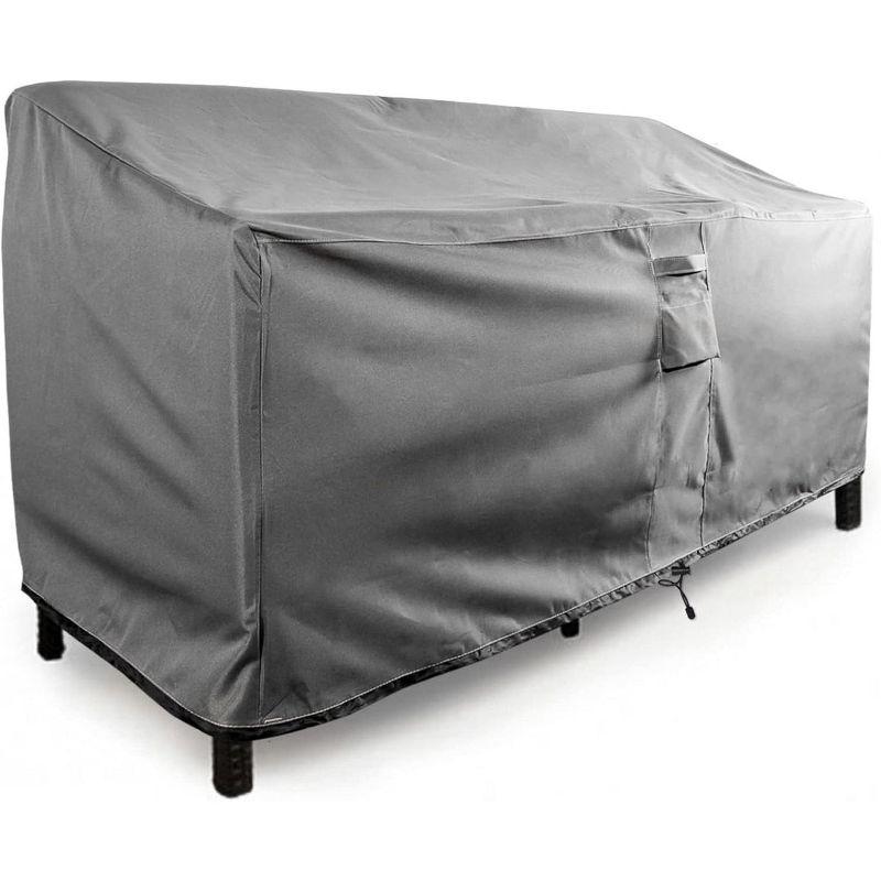 Love Seat Outdoor Furniture Weatherproof Cover - 48" x 32.5" x 31" - Gray