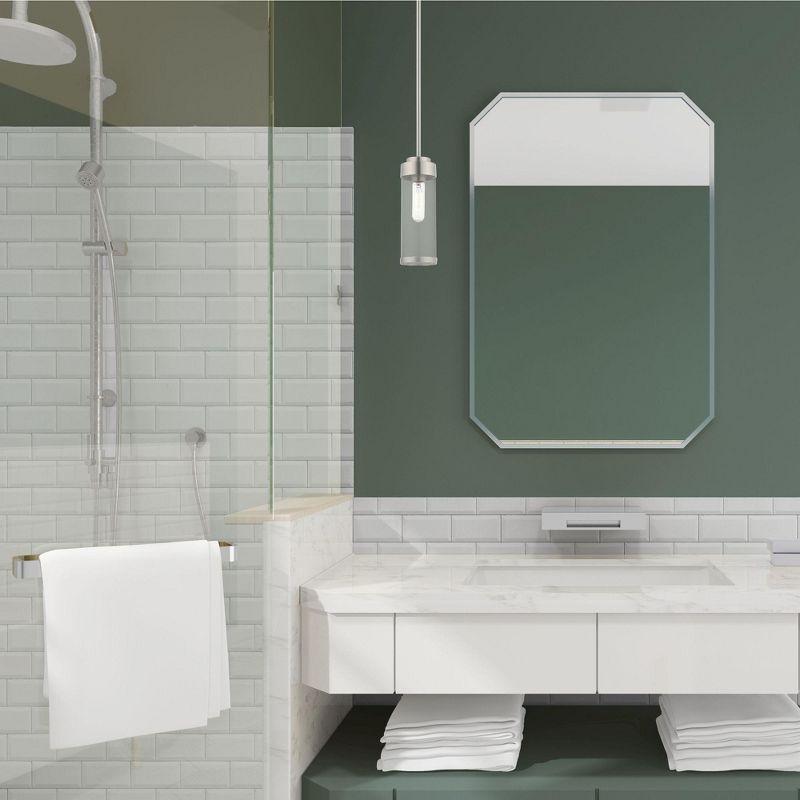 Livex Lighting Hillcrest 1 - Light Pendant in  Brushed Nickel